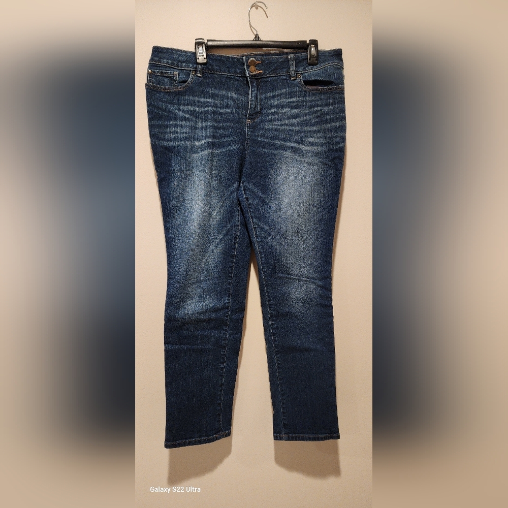 Ny&co Curvy Boyfriend Fit Women's Blue Jeans
